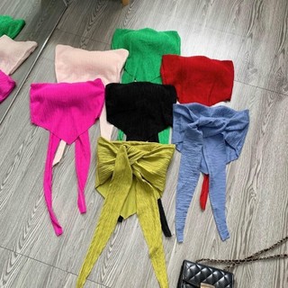 Áo croptop nữ ôm body,chất liệu xốp,có mút,thời trang nữ phong cách trẻ trung năng động