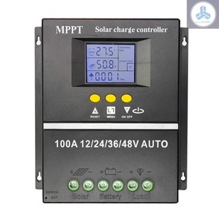 Bộ điều khiển sạc năng lượng mặt trời 100a mppt cho 12 / 24 / 36 / 48v tự động rv acid pin lithium màn hình lcd bộ điều chỉnh thông minh usb kép phụ kiện tự động anew-4.1