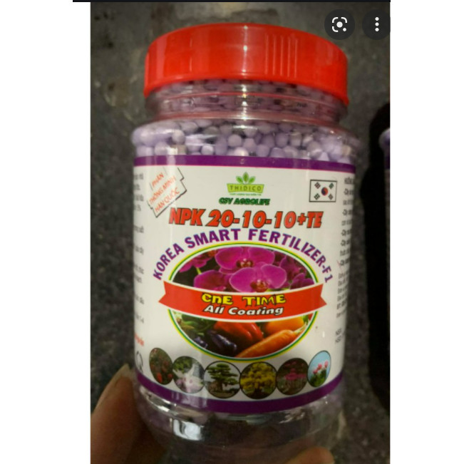 150gr - PHÂN TAN CHẬM HÀN QUỐC : NPK 20-10-10+TE và 15-15-15+TE CSV- AGROLIFE