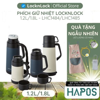 Phích nước giữ nhiệt LocknLock Chính hãng, Bình nước giữ nóng lạnh lâu dung tích lớn pha trà 1,2L - 1,8L- HAPOS KIDS