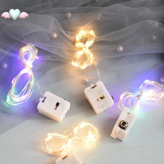Dây đèn led có pin kiểu đom đóm với chiều dài 1m / 2m đa năng