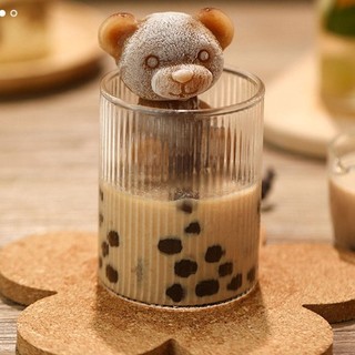 3D Silicone Ice Cube Mold Ice Cream Silicone Abrasive Tea Creative Cake Maker Mold Decor Bear V8F5