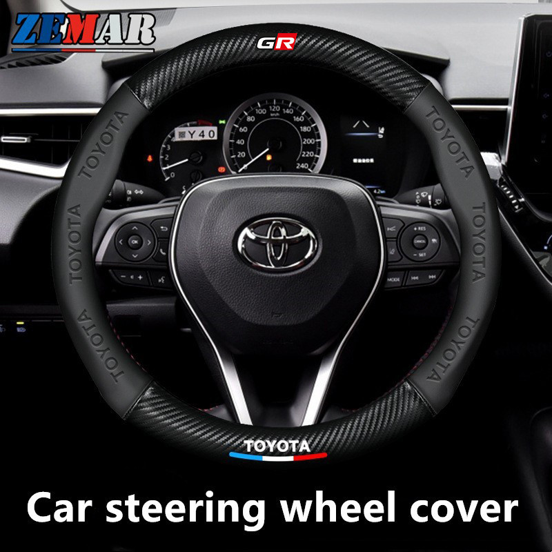 Vỏ Bọc Vô Lăng Xe Hơi Toyota Agya Raize Calya Avanza Veloz Rush Kijang Innova Yaris Corolla Cross bZ