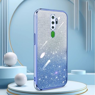 Ốp Mềm Cho OPPO A5 A9 2020 F11 Pro A8 A31 A91 Lấp Lánh Sáng Bóng Trong Suốt 2 Trong 1 Vỏ Bảo Vệ