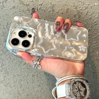 ốp iphone 11/12/13/14/15 Pro Max thẩm mỹ shining stars cảm giác ba chiều Case For ốp lưng iphone 11,12,13,14,15,11PM,12PM,13PM,14PM,15PM