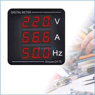 Esp điện áp kỹ thuật số đồng hồ đo dòng điện bảng điều khiển vôn kế ampe kế đồng hồ đo tần số màn hình led ac50-500v 1-120a nhúng installa