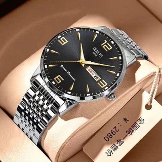 Đồng hồ cơ tự động chính hãng Thụy Sĩ Đồng hồ nam Công sở phong cách Hàn Quốc Cao cấp Chống nước Dạ quang Lịch đôi Đồng hồ nam
