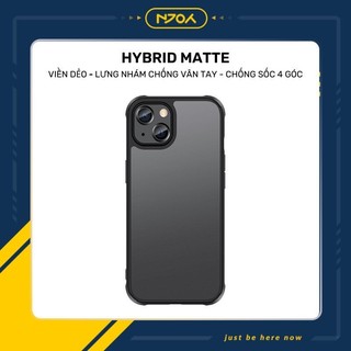 Ốp Lưng Nhám Chống Vân Ultra Hybrid Matte Viền Dẻo Lưng Pc Cứng Chống Sốc Cho Ip 12 Pro Max 13 Pro Max Njoyshop