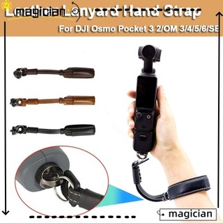 Dây đeo tay dây buộc mag, với dây đeo cổ tay máy ảnh hành động vít 1 / 4, phụ kiện da pu bộ ổn định gimbal cầm tay an toàn cho dji osmo pocket 3 2 osmo mobile 3 / 4 / 5 / 6 / se