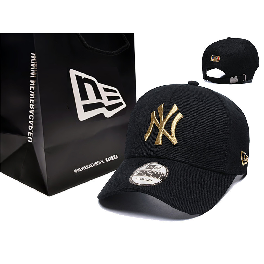 Hitam PUTIH Ny LA Mũ Bóng Chày MLB Strapback New York Yankees Đen Hải Quân Đỏ Kem Xám Xanh Xanh Trắng Đen Trắng Xanh Dương Thêu