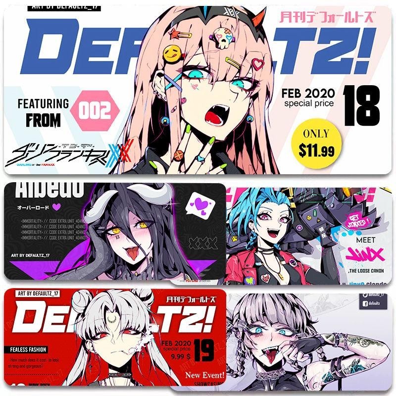 Miếng Lót Chuột Chơi Game DARLING In The FRANXX Zero Two Anime Extra-Large Dày Bàn Phím Máy Tính Bàn