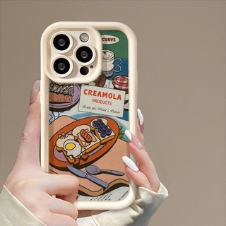 Ốp Điện Thoại Sandwich Ăn Sáng Giàu Và Ngon Thích Hợp Cho IPhone 11 1213 Pro MAX X XR XS MAX 7 Plus 8 Plus Giảm Sốc 14 15 Pro Chống Rơi Sáng Tạo Cá Tính