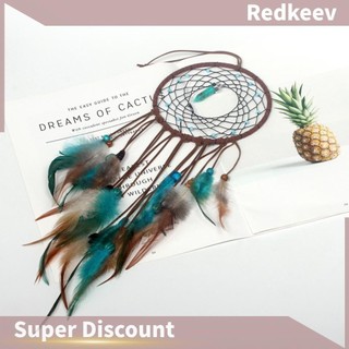 Dream Catcher thủ công Đèn LED Lông vũ treo tường Trang trí Dreamcatcher