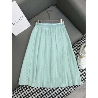 ❤️❤️❤️❤️ gucc * đầm nữ vải jacquard váy nửa nữ cao cấp xếp ly 2024 mới