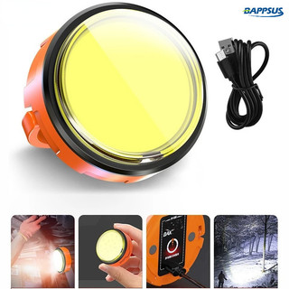 3 chế độ chiếu sáng đèn làm việc cob led cắm trại đèn tìm kiếm cầm tay di động lều treo đèn lồng usb sạc pin