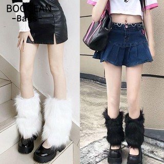 Tất Boot BOOCEAN, Ấm Chân Mềm Ấm Áp, Mùa Đông Lông Thú Giả Gothic Punk Lông Chân Có Nữ Bé Gái
