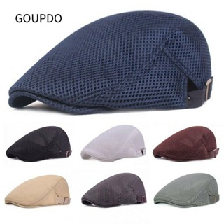 GOUPDO Mũ Beret Nam Lưới Có Thể Điều Chỉnh Mũ Golf