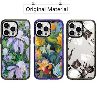 Casetify tulip hard case for iphone 15 14 plus 11 12 13 pro 15pro max impact clear acrylic casing cover