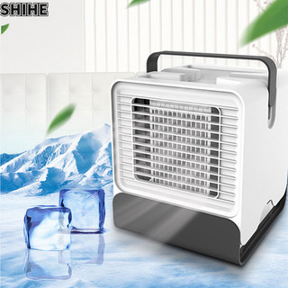 SHIHE Máy làm mát không khí có thể tích không khí lớn, cấp không khí, tạo ẩm và lọc quạt điều hòa ion âm ba trong một