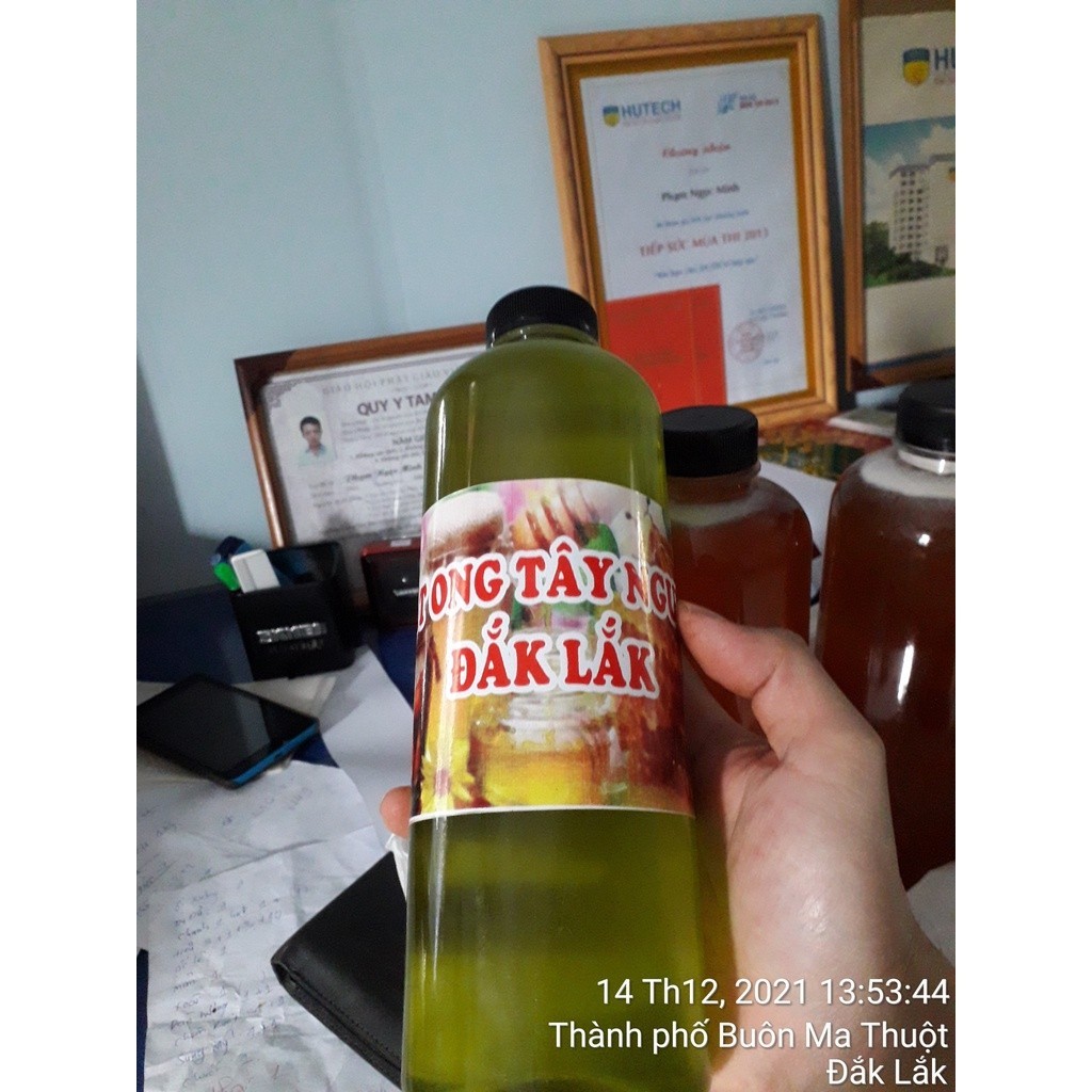 MẬT ONG HOA BẠC HÀ NGUYÊN CHẤT [ CHAI LỚN 1.3 KG ] (Freeship Xtra, Voucher Xtra +)