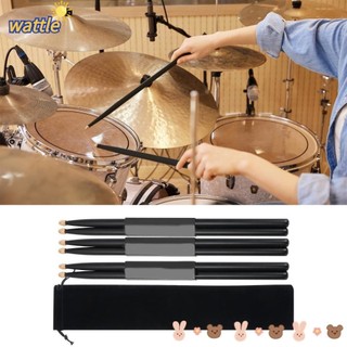1 cặp dùi trống bằng gỗ phong màu đen 5a