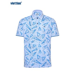 Áo thun Polo không túi VIETTIEN SMART CASUAL 100% Cotton phom Regular fit - 6R3407CFZ/P051