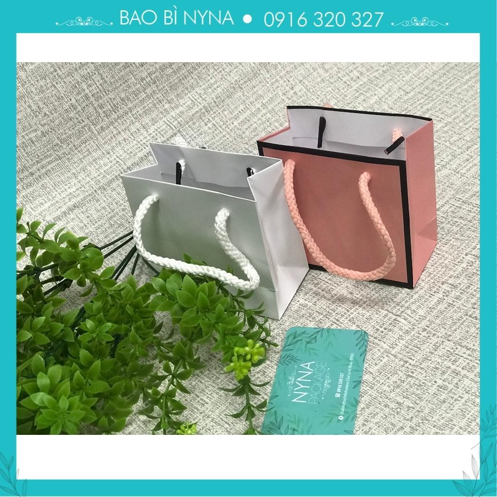 COMBO 10 Túi giấy 08 Mini 10x10x5cm - Trắng