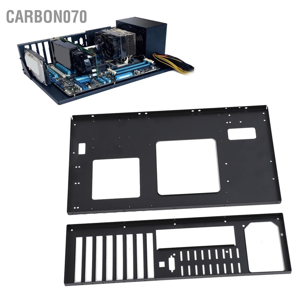 Carbon070 Máy Tính Mở Ốp Lưng Giá Hỗ Trợ X79 X99 Dual Chủ Mainboard DIY Khung Xe Cho ATX M ITX Bo Mạch