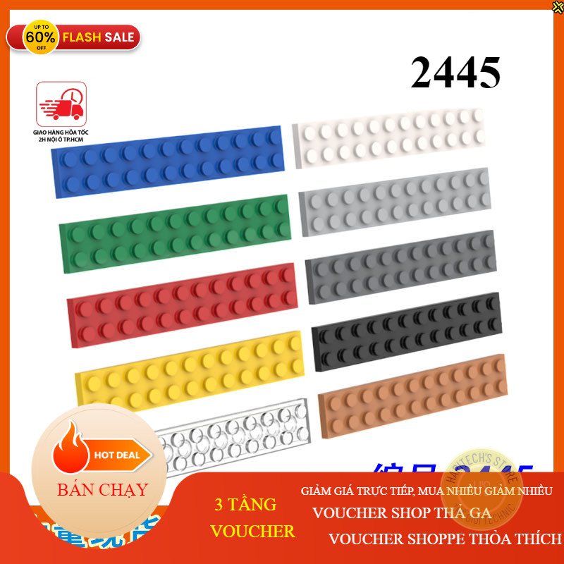 Một Gạch Technic 2x12  - Phụ Kiện MOC Tương Thích Part 2445