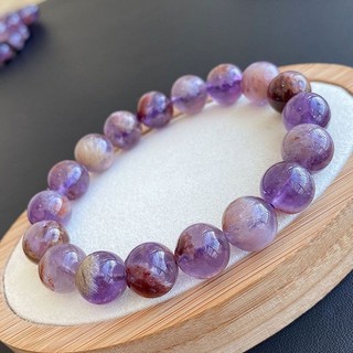 Vòng tay đá ưu linh màu tím thiên nhiên / phantom tự nhiên / Vòng tròn đơn / Vòng tay pha lê / Quà tặng trang sức