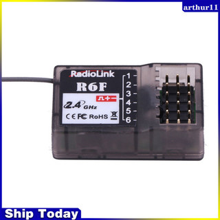 Arthur RadioLink R6F 2.4Ghz 6CH 2018 RC Thu Phụ Kiện Cho RC6GS RC4GS RC3S RC4G T8FB Máy Phát Bán RC