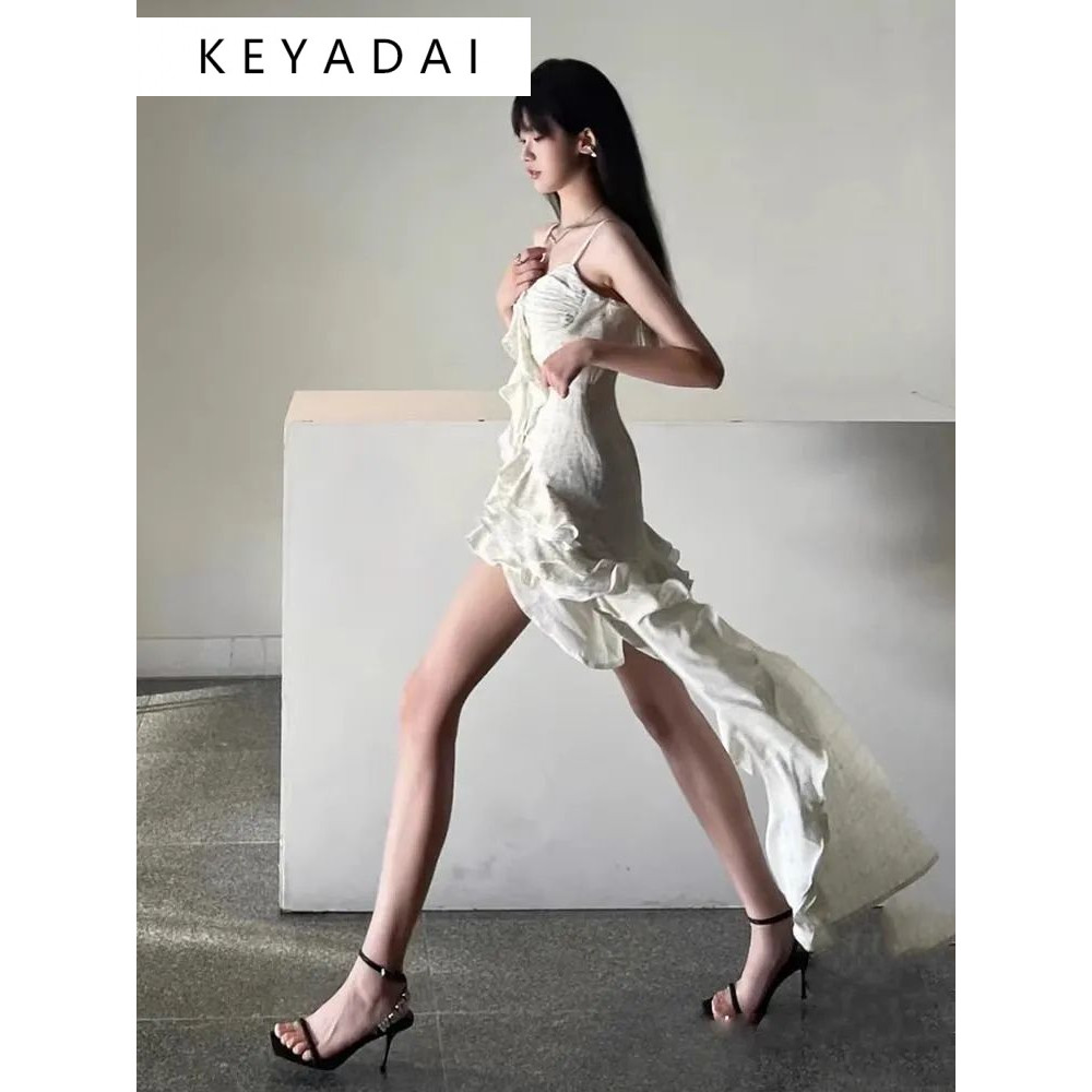 KEYADAI Váy đi biển Váy Đầm Váy nữ body đầm thời trang Casual Minimalist Thể thao WLQ2440AXT 15Z240409 | BigBuy360 - bigbuy360.vn