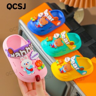 Giày lỗ chống trượt phong cách hoạt hình xinh xắn mẫu 2023 cho bé trai bé gái 2-6 tuổi