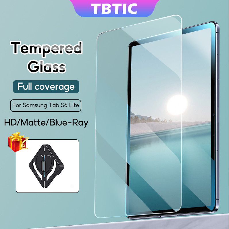 TBTIC Bảo Vệ Màn Hình Cho Samsung Tab S6 Lite Kính Cường Lực Mờ Chống Tia Xanh 10.4 P620 P625 2024 P