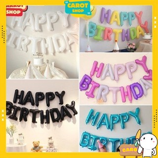 [TẶNG ỐNG THỔI] Bóng Chữ Happy Birthday Nhiều Màu, Bộ Chữ Happy Birthday Trang Trí Tiệc Sinh Nhật
