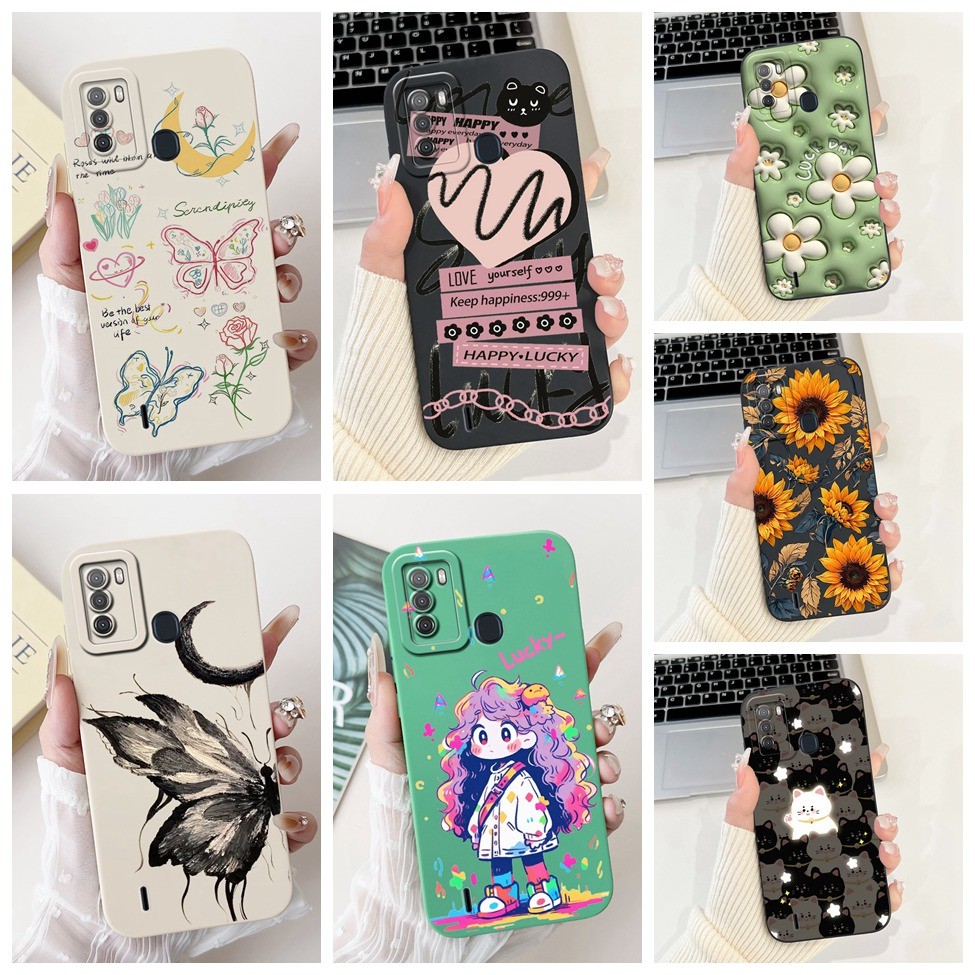 Ốp lưng ITEL Vision 1 Pro Thẩm mỹ Mèo dễ thương Thời trang Ốp điện thoại silicon ngộ nghĩnh Vỏ điện 