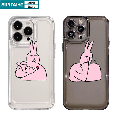 Suntaiho Ngộ nghĩnh Vỏ Độc Đáo Chọn Mũi Thả Hoa Văn Ốp lưng Iphone 11 12 13 14 15 16 Pro Max IP 7 8 Plus Iphon X Xs XR Xs Max TPU Mềm Cao Cấp Chống Sốc Ốp Lưng
