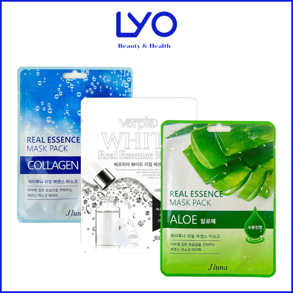 Lẻ 1 Miếng Mặt Nạ Mix Vị Jluna Real Essence Mask Pack Hàn Quốc 20ml