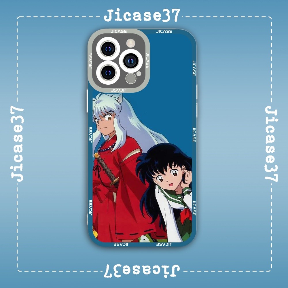 Ốp lưng iPhone Cạnh Vuông Samsung Xiaomi Oppo Chủ đề anime Inuyasha Khuyển dọa xoa