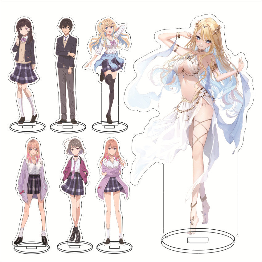 Nằm trên Love Spectrum Đồ trang trí acrylic của chúng tôi Kajima Dragon Fighting White River Moon Lo