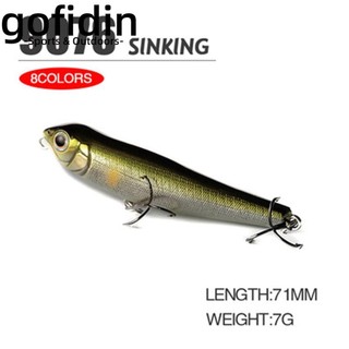 gofidin câu cá giả 71mm 7g có móc thép tùy chọn màu sắc