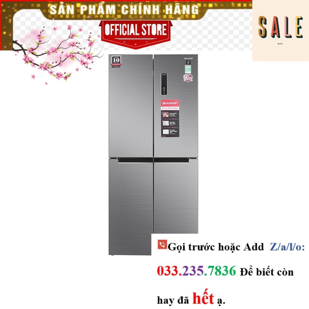 SỐc Tủ lạnh Sharp Inverter 401 lít SJ-FXP480V-SL