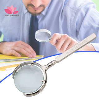 Kính lúp 8 X Lúp Kính lúp hợp kim kẽm đọc sách Kính lúp cầm tay để kiểm tra