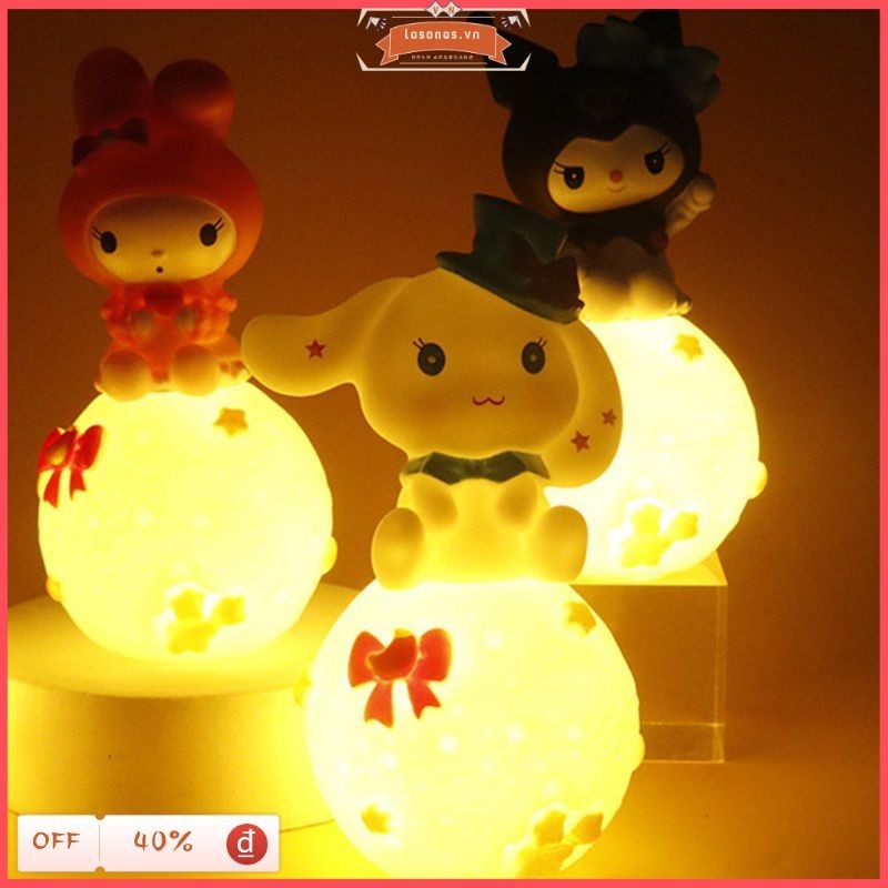 【lasonas】 Đèn Kuromi Cho Trẻ Em Đèn Ngủ Sanrio Kawaii Hello Kitty Kuromi Cinnamoroll Đèn Ngủ Phát Sáng Đồ Chơi Trẻ Em Đèn Ngủ