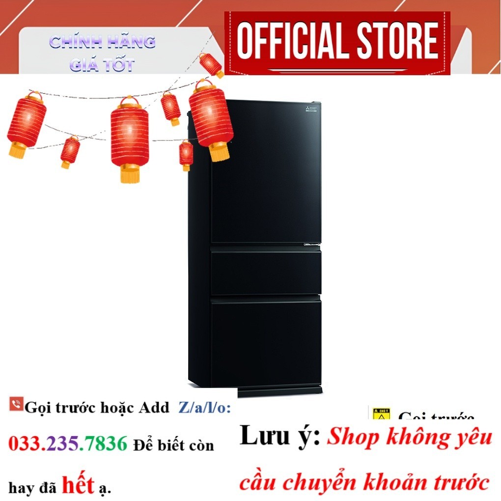 |New| Tủ lạnh Mitsubishi Electric Inverter 450 lít MR-CGX56EP-GBK-V