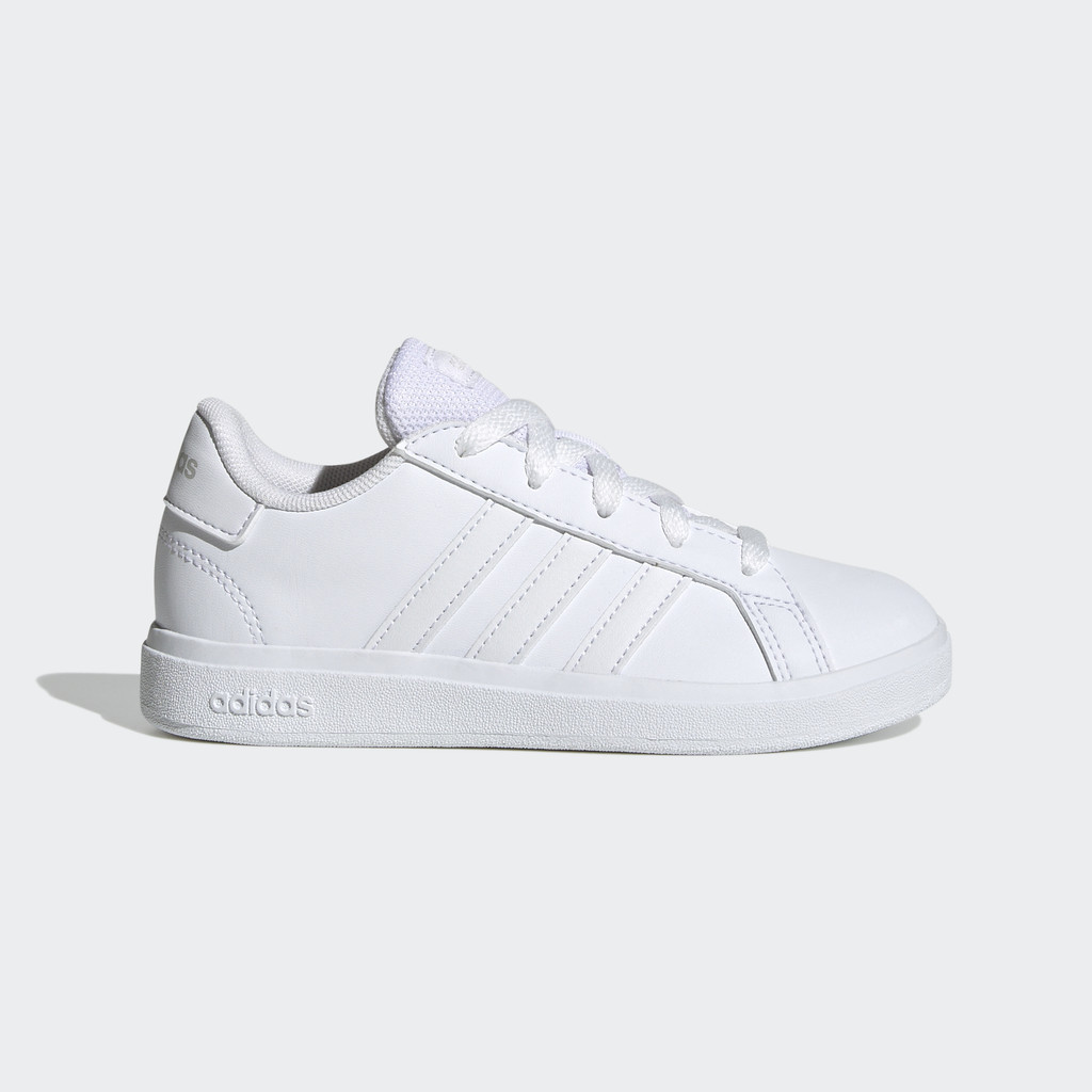 Adidas Quần vợt Giày Tennis Lace-Up Grand Court Lifestyle Trẻ em trắng FZ6158