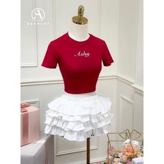 Set áo cotton chân váy tầng tkcc ashyley