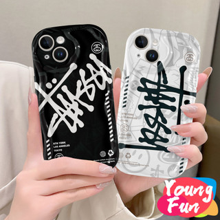 ốp Realme Stussy Yếu tố thời trang Ốp điện thoại Realme C20 C25Y C35 C25 C3 C15 C11 C2 C17 C30 C21 C33 C31 GT 8i 3D Wave Phone Case