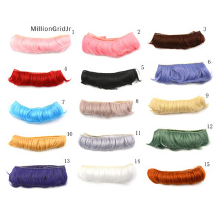 Mlg 5cm viền búp bê tóc tự nhiên diy tóc giả cho bjd sd handmade búp bê nổ búp bê tóc giả jr