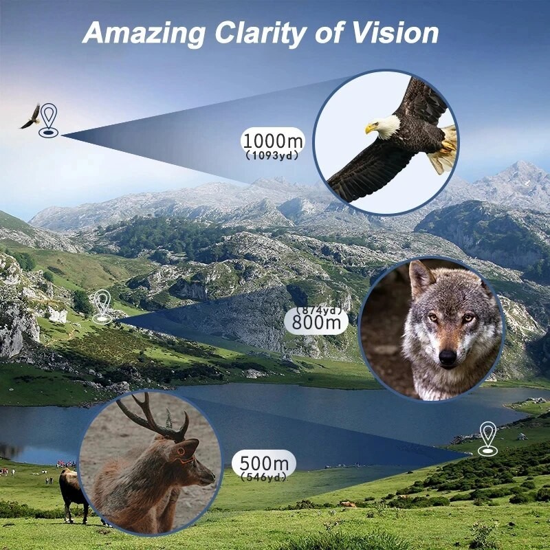 Kính thiên văn Zoom 10-300x40 HD Ống nhòm chắc chắn di động tầm xa Tầm nhìn ban đêm thấp một mắt chuyên nghiệp để săn bắn | BigBuy360 - bigbuy360.vn